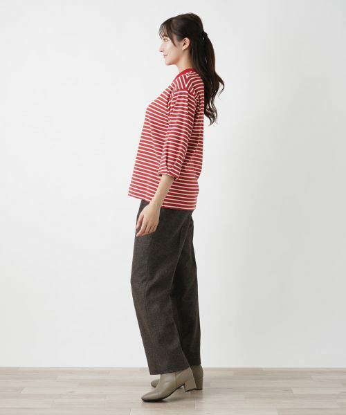 Leilian PLUS HOUSE / レリアンプラスハウス カットソー | ボーダーハイネックカットソー【Leilian WHITE LABEL】【BOURGE】 | 詳細8