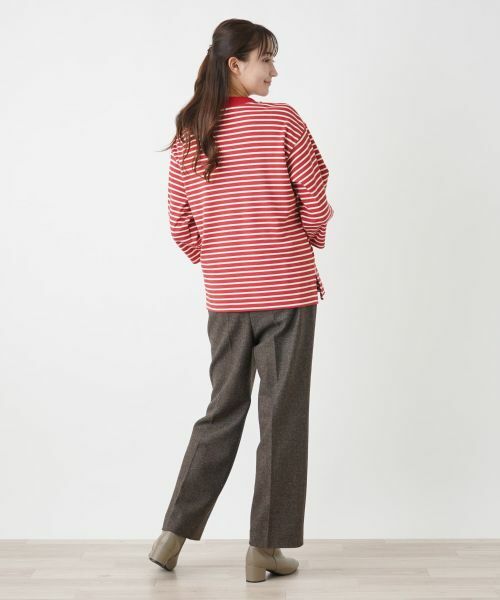 Leilian PLUS HOUSE / レリアンプラスハウス カットソー | ボーダーハイネックカットソー【Leilian WHITE LABEL】【BOURGE】 | 詳細9