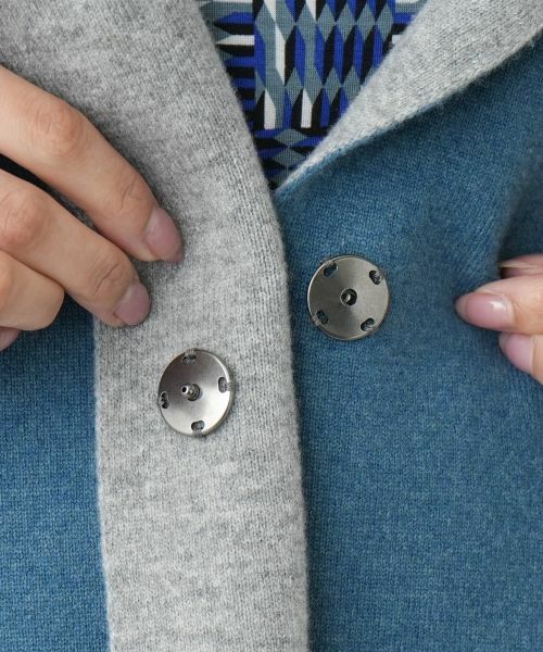 Leilian PLUS HOUSE / レリアンプラスハウス その他アウター | バイカラーニットコート【Leilian WHITE LABEL】 | 詳細15