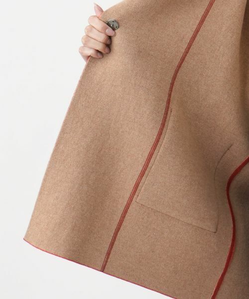 Leilian PLUS HOUSE / レリアンプラスハウス その他アウター | バイカラーニットコート【Leilian WHITE LABEL】 | 詳細4