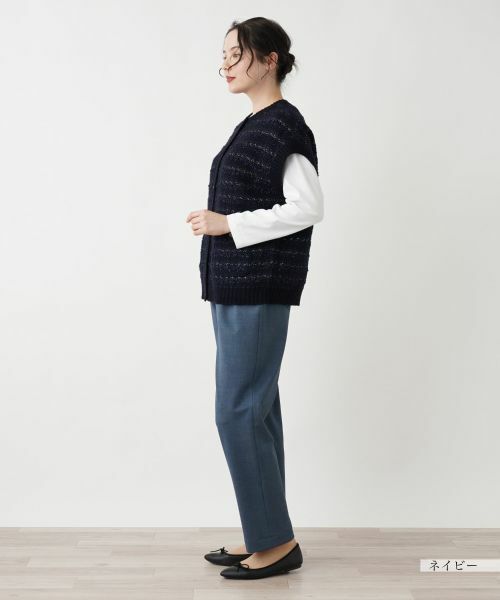 Leilian PLUS HOUSE / レリアンプラスハウス テーラードジャケット | ニットツイードベスト | 詳細5