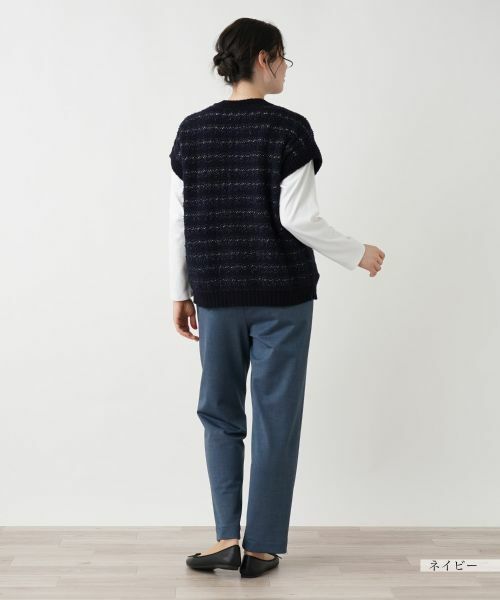 Leilian PLUS HOUSE / レリアンプラスハウス テーラードジャケット | ニットツイードベスト | 詳細6
