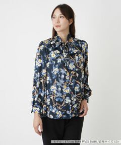 Leilian PLUS HOUSE / レリアンプラスハウス シャツ・ブラウス | ボウタイノーカラーブラウス【ROCHAS Premiere】