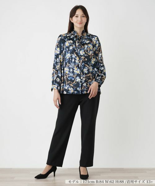 Leilian PLUS HOUSE / レリアンプラスハウス シャツ・ブラウス | ボウタイノーカラーブラウス【ROCHAS Premiere】 | 詳細1