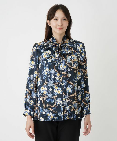 Leilian PLUS HOUSE / レリアンプラスハウス シャツ・ブラウス | ボウタイノーカラーブラウス【ROCHAS Premiere】 | 詳細5