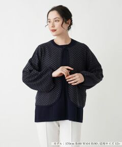 Leilian PLUS HOUSE / レリアンプラスハウス カーディガン・ボレロ | ボレロ風カーディガン【BOURGE】