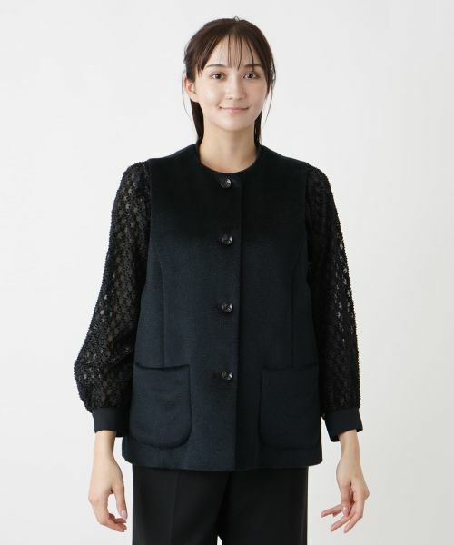 Leilian PLUS HOUSE / レリアンプラスハウス テーラードジャケット | ノーカラーベスト | 詳細12