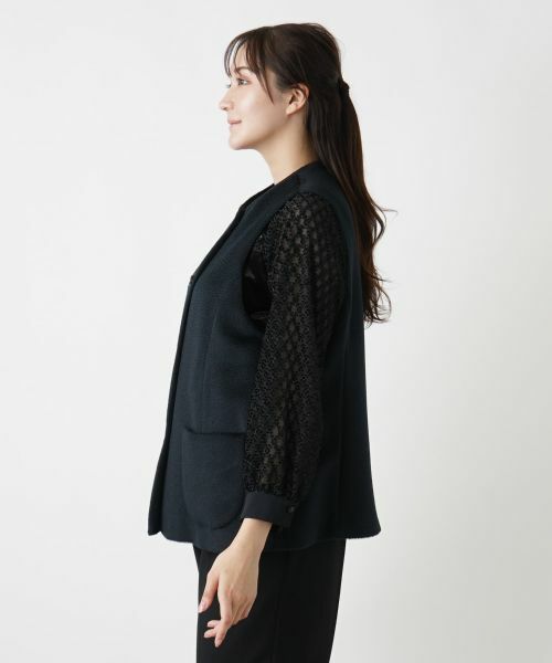 Leilian PLUS HOUSE / レリアンプラスハウス テーラードジャケット | ノーカラーベスト | 詳細13