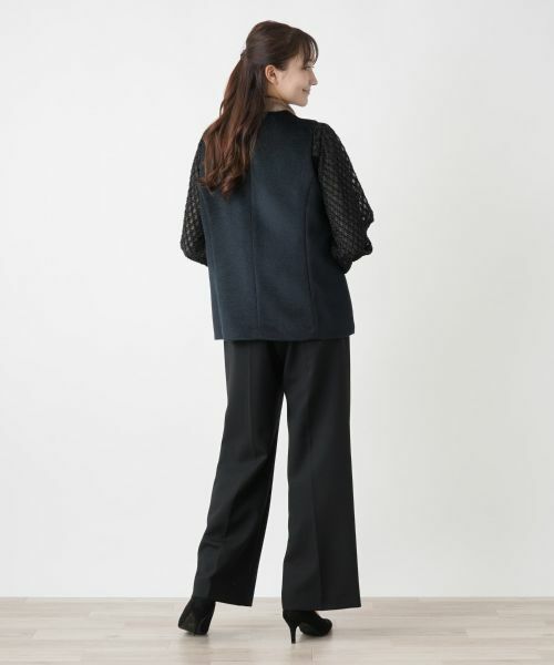 Leilian PLUS HOUSE / レリアンプラスハウス テーラードジャケット | ノーカラーベスト | 詳細3