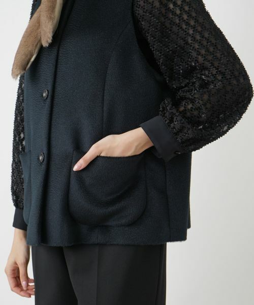 Leilian PLUS HOUSE / レリアンプラスハウス テーラードジャケット | ノーカラーベスト | 詳細9