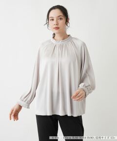 Leilian PLUS HOUSE / レリアンプラスハウス シャツ・ブラウス | ハイネックブラウス【BOURGE】