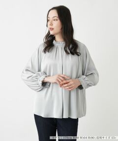 Leilian PLUS HOUSE / レリアンプラスハウス シャツ・ブラウス | ハイネックブラウス【BOURGE】