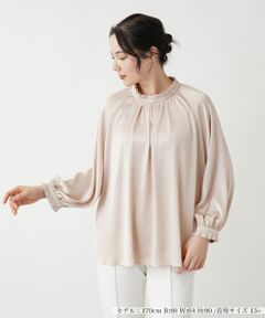 Leilian PLUS HOUSE / レリアンプラスハウス シャツ・ブラウス | ハイネックブラウス【BOURGE】