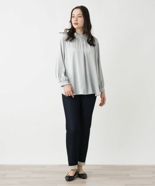Leilian PLUS HOUSE / レリアンプラスハウス シャツ・ブラウス | ハイネックブラウス【BOURGE】 | 詳細1