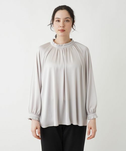 Leilian PLUS HOUSE / レリアンプラスハウス シャツ・ブラウス | ハイネックブラウス【BOURGE】 | 詳細12