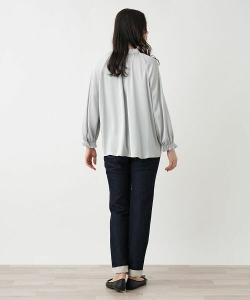 Leilian PLUS HOUSE / レリアンプラスハウス シャツ・ブラウス | ハイネックブラウス【BOURGE】 | 詳細3