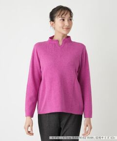 Leilian PLUS HOUSE / レリアンプラスハウス ニット・セーター | スリットハイネックニット【Leilian WHITE LABEL】