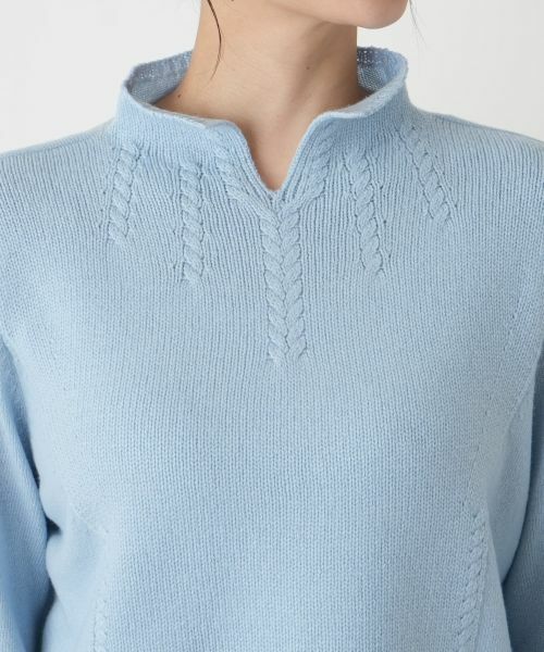Leilian PLUS HOUSE / レリアンプラスハウス ニット・セーター | スリットハイネックニット【Leilian WHITE LABEL】 | 詳細11