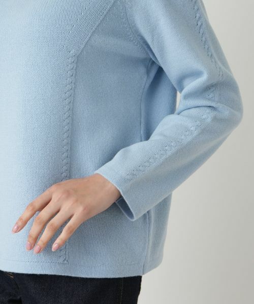 Leilian PLUS HOUSE / レリアンプラスハウス ニット・セーター | スリットハイネックニット【Leilian WHITE LABEL】 | 詳細13