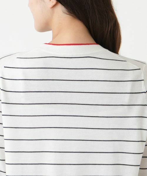 Leilian PLUS HOUSE / レリアンプラスハウス ニット・セーター | ボーダークルーネックニット【Leilian WHITE LABEL】 | 詳細12