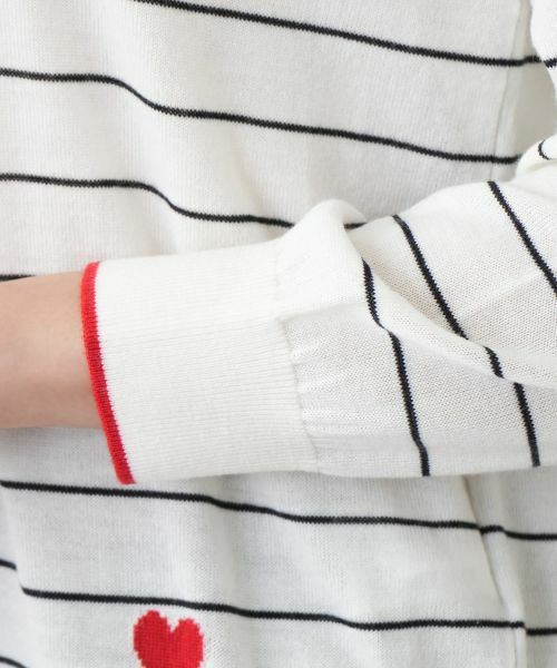 Leilian PLUS HOUSE / レリアンプラスハウス ニット・セーター | ボーダークルーネックニット【Leilian WHITE LABEL】 | 詳細14