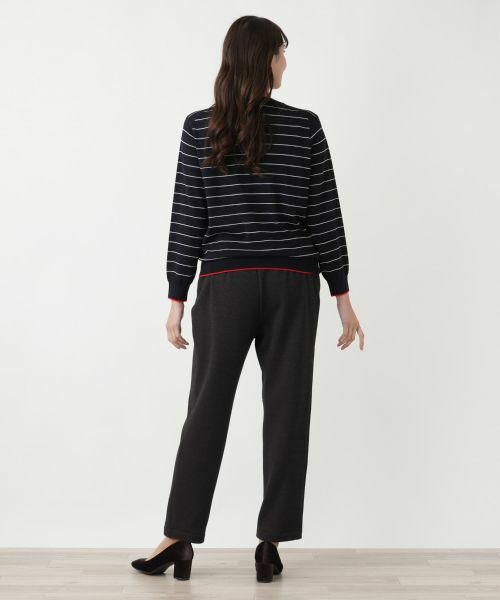 Leilian PLUS HOUSE / レリアンプラスハウス ニット・セーター | ボーダークルーネックニット【Leilian WHITE LABEL】 | 詳細3