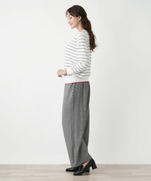 Leilian PLUS HOUSE / レリアンプラスハウス ニット・セーター | ボーダークルーネックニット【Leilian WHITE LABEL】 | 詳細6