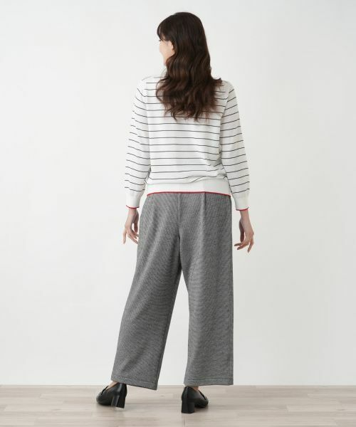 Leilian PLUS HOUSE / レリアンプラスハウス ニット・セーター | ボーダークルーネックニット【Leilian WHITE LABEL】 | 詳細7