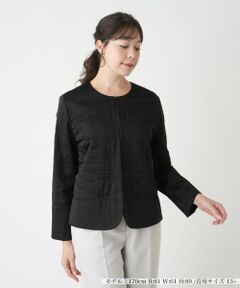 Leilian PLUS HOUSE / レリアンプラスハウス テーラードジャケット | ノーカラージャケット【Leilian WHITE LABEL】【BOURGE】