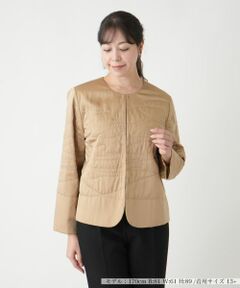 Leilian PLUS HOUSE / レリアンプラスハウス テーラードジャケット | ノーカラージャケット【Leilian WHITE LABEL】【BOURGE】