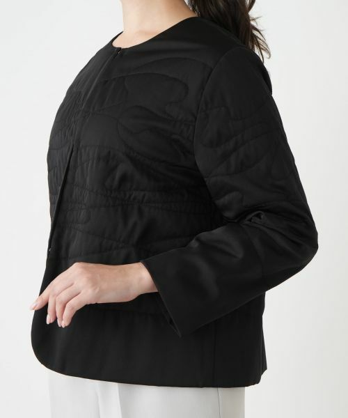 Leilian PLUS HOUSE / レリアンプラスハウス テーラードジャケット | ノーカラージャケット【Leilian WHITE LABEL】【BOURGE】 | 詳細13