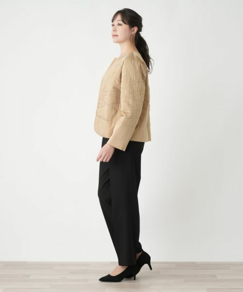 Leilian PLUS HOUSE / レリアンプラスハウス テーラードジャケット | ノーカラージャケット【Leilian WHITE LABEL】【BOURGE】 | 詳細2