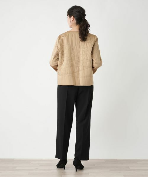 Leilian PLUS HOUSE / レリアンプラスハウス テーラードジャケット | ノーカラージャケット【Leilian WHITE LABEL】【BOURGE】 | 詳細3