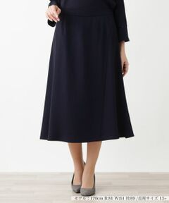 Leilian PLUS HOUSE / レリアンプラスハウス ミニ・ひざ丈スカート | フレアスカート【Leilian WHITE LABEL】【BOURGE】