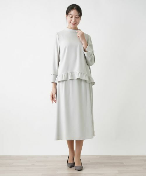 Leilian PLUS HOUSE / レリアンプラスハウス ミニ・ひざ丈スカート | フレアスカート【Leilian WHITE LABEL】【BOURGE】 | 詳細1