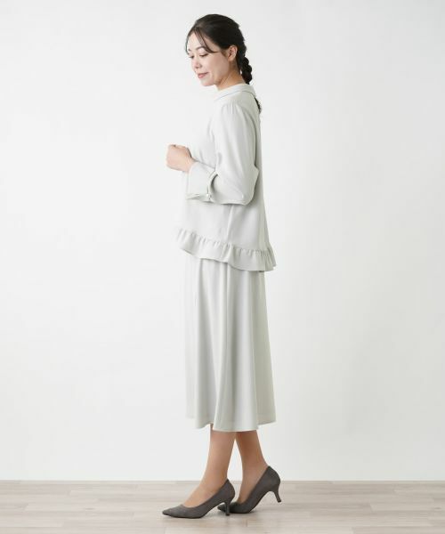 Leilian PLUS HOUSE / レリアンプラスハウス ミニ・ひざ丈スカート | フレアスカート【Leilian WHITE LABEL】【BOURGE】 | 詳細2