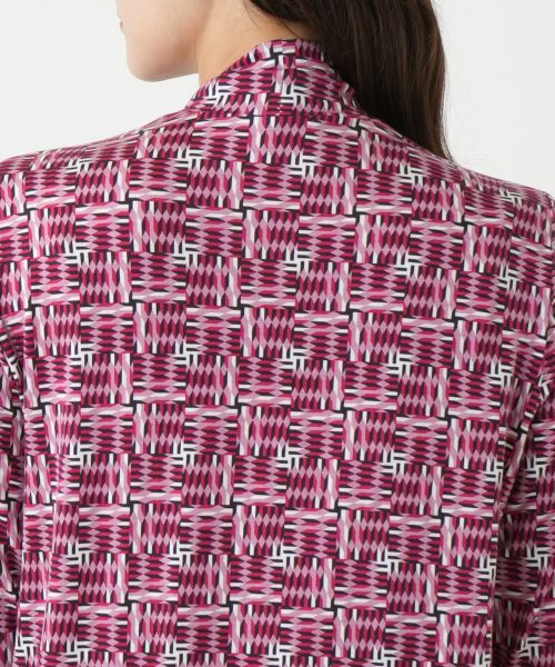 Leilian PLUS HOUSE / レリアンプラスハウス カットソー | 【店舗人気】幾何学柄ハイネックカットソー【Leilian WHITE LABEL】 | 詳細11