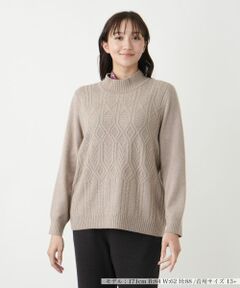 Leilian PLUS HOUSE / レリアンプラスハウス ニット・セーター | カシミヤハイネックニット【Leilian WHITE LABEL】