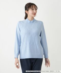 Leilian PLUS HOUSE / レリアンプラスハウス ニット・セーター | カシミヤハイネックニット【Leilian WHITE LABEL】