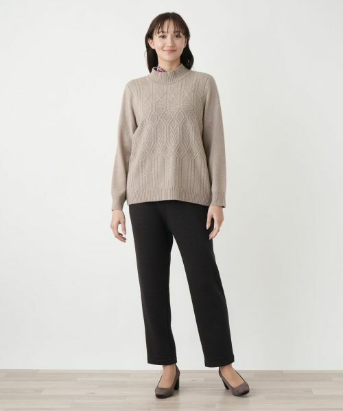 Leilian PLUS HOUSE / レリアンプラスハウス ニット・セーター | カシミヤハイネックニット【Leilian WHITE LABEL】 | 詳細1