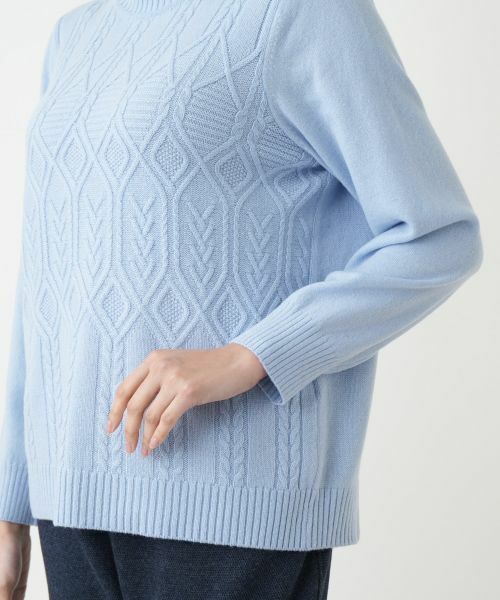Leilian PLUS HOUSE / レリアンプラスハウス ニット・セーター | カシミヤハイネックニット【Leilian WHITE LABEL】 | 詳細12