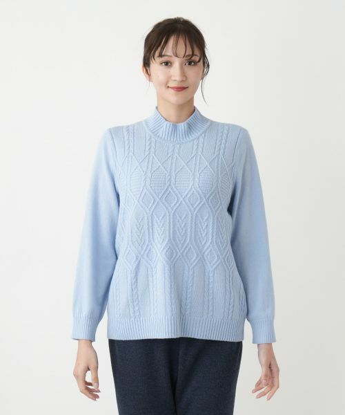 Leilian PLUS HOUSE / レリアンプラスハウス ニット・セーター | カシミヤハイネックニット【Leilian WHITE LABEL】 | 詳細7