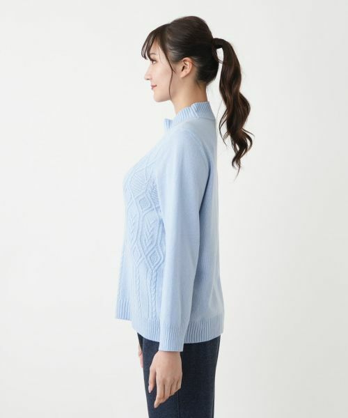 Leilian PLUS HOUSE / レリアンプラスハウス ニット・セーター | カシミヤハイネックニット【Leilian WHITE LABEL】 | 詳細8