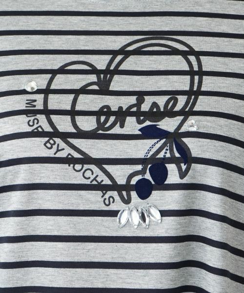 Leilian PLUS HOUSE / レリアンプラスハウス カットソー | ハート×ボーダークルーネックカットソー【MUSE BY ROCHAS Premiere】 | 詳細10