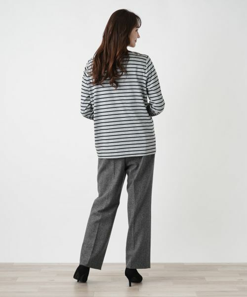 Leilian PLUS HOUSE / レリアンプラスハウス カットソー | ハート×ボーダークルーネックカットソー【MUSE BY ROCHAS Premiere】 | 詳細3