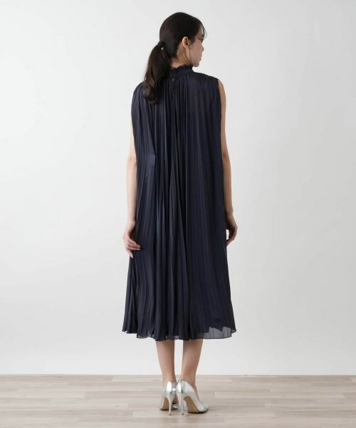 Leilian PLUS HOUSE / レリアンプラスハウス ドレス | 【店舗人気】プリーツノースリーブワンピース【BOURGE】 | 詳細13