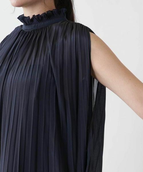 Leilian PLUS HOUSE / レリアンプラスハウス ドレス | 【店舗人気】プリーツノースリーブワンピース【BOURGE】 | 詳細19