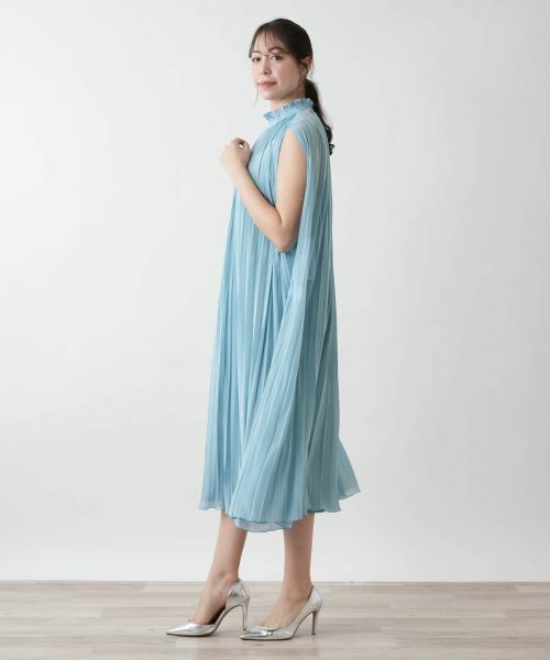 Leilian PLUS HOUSE / レリアンプラスハウス ドレス | 【店舗人気】プリーツノースリーブワンピース【BOURGE】 | 詳細2