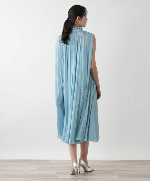 Leilian PLUS HOUSE / レリアンプラスハウス ドレス | 【店舗人気】プリーツノースリーブワンピース【BOURGE】 | 詳細3