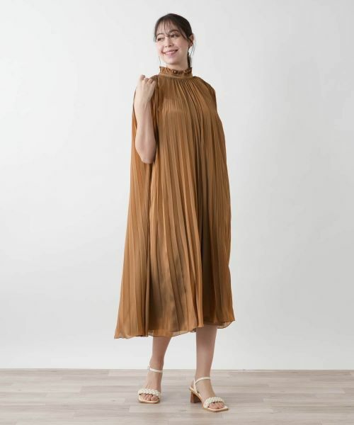 Leilian PLUS HOUSE / レリアンプラスハウス ドレス | 【店舗人気】プリーツノースリーブワンピース【BOURGE】 | 詳細6